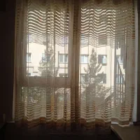 پرده حریر آشپزخانه 2 تیکه|پرده، رانر، رومیزی|همدان, |دیوار