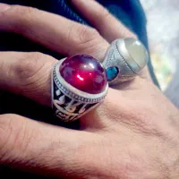 انگشتر عقیق یاقوت