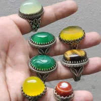 شجر و عقیق با سنگ های معدنی -رکاب ورشو (نقره نیست)