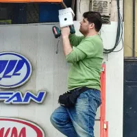 نصب دوربین مدار بسته|خدمات پیشه و مهارت|رشت, چله خانه|دیوار