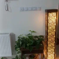 آباژور ایستاده چوبی فانتزی...|چراغ خواب و آباژور|سنقر, |دیوار