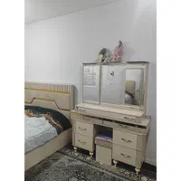 تخت خواب دو نفره در حد نو|تخت و سرویس خواب|اهواز, بهارستان|دیوار