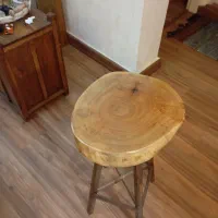 صندلی چوبی روستیک|صندلی و نیمکت|رشت, استقامت ۱|دیوار