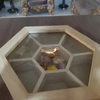 جای تنقلات چوبی ۶ ضلعی