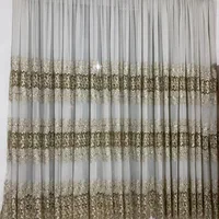 دوعدد پرده بسیار باکیفیت ودرحد نو با میل پرده