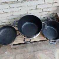 سه عدد قابلمه سایز 30ست شبی هم وماهیتابه