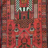 فروش قالیچه قدیمی دست بافت سجاده نماز|فرش|تهران, خرمشهر|دیوار