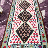 گلیم دومتری دستباف پشمی دورو