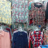 شومیز حریر و نخی استوک زنانه