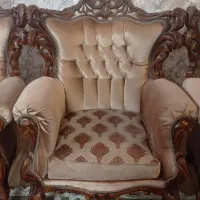 مبل سلطنتی منبت با چوب گردو