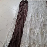 پرده پذیرایی با آستر و والان و کتیبه و لوازم|پرده، رانر، رومیزی|قائمشهر, |دیوار