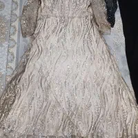 لباس مجلسی زنانه نباتی مناسب سایز ۴۶ تا ۴۸