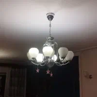 لوستر کلاسیک دوتا ۹شاخه دوتاحبابش نیاز به تعویض