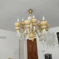 لوستر ۱۲ شاخه کریستالی