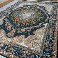 فرش قالی ۹متری ۶عدد ۱۲۰۰شانه تراکم ۳۶۰۰نخ ابریشم