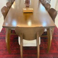 میز ناهارخوری ۱۰ نفره چوبی، سالم و شیک|میز و صندلی غذاخوری|گرگان, |دیوار