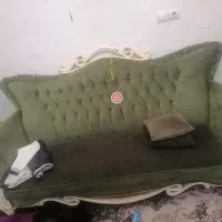 مبل7نفره چوب پارچه عالی|مبلمان خانگی و میز عسلی|شهریار, شهریار|دیوار