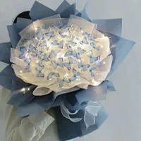 دسته گل پروانه ای|گل مصنوعی|اهواز, شهرک رزمندگان|دیوار