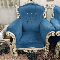 مبل آبی|مبلمان خانگی و میز عسلی|باقرشهر, |دیوار