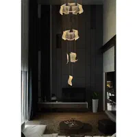 لوستر سقفی کریستالی طرح چروک 15 شاخه