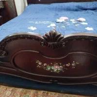 تخت خواب و سرویس خواب چوبی کلاسیک دست ساز
