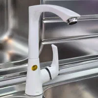 شیر سینک سفید رایموند|مصالح و تجهیزات ساختمان|رشت, پارک شهر|دیوار