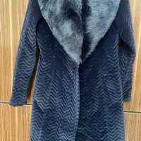 پالتو مخمل سرمه ای سایز ۳۸|لباس|بروجرد, |دیوار