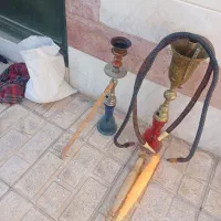 قلیان برنجی چوبی برازجان|کلکسیون و سرگرمی|تهران, مسعودیه|دیوار