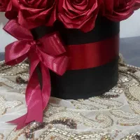 باکس گل رز روبانی|گل مصنوعی|پردیس, فاز ۸|دیوار
