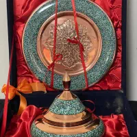 ست شیرینی خوری مس و فیروزه