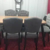 میز ناهار خوری مبله ۶ نفره|میز و صندلی غذاخوری|مشگین شهر, |دیوار