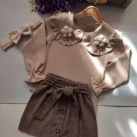 سه تیکه شومیز دامن هد دخترانه