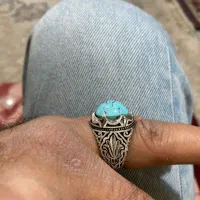 انگشتر فیروزه رکاب دست عیار بالا|جواهرات|تهران, افسریه شمالی|دیوار