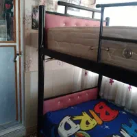 تخت دو طبقه فلزی|تخت و سرویس خواب|شازند, |دیوار