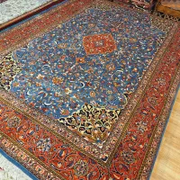 قالی ۶متری دستباف زمینه آبی ساروق اراک|فرش|تهران, اکباتان|دیوار