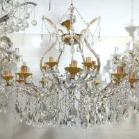 لوستر کریستالی جفت و تک(تعمیر لوستر و قطعات)