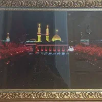 قاب‌عکس بین‌الحرمین با قاب‌طلایی شیک وبدون‌استفاده