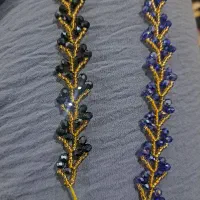 مهره دوزی انواع لباس نوار کلاه