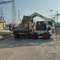 اجاره مینی لودر بابکت با پیکور و جاروحمل نخاله|خدمات حمل و نقل|اهواز, شهرک نفت|دیوار