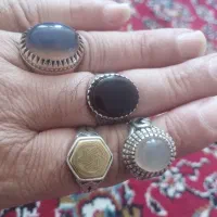 انگشتر و گردنبند نقره و طلا