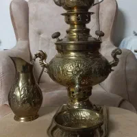 سماور زغالی نو سه تیکه