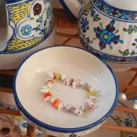 دستبند مرواریدی صدفی