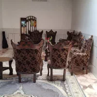 مبل سلطنتی راحتی 9 نفره|مبلمان خانگی و میز عسلی|خمینی‌شهر, |دیوار