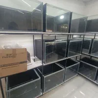 ۳۰ آکواریوم سالنی + ۳ پایه آهنی رایگان