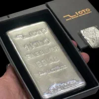 شمش نقره ۱ کیلویی Zioto عیار ۹۹۹.۹ کاملاً آکبند