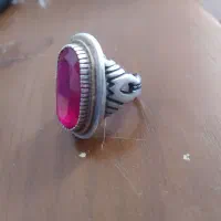 انگشتر یاقوت نقره