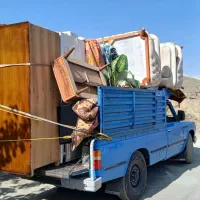 وانت تلفنی نیسان بار حمل اثاثیه منزل کارگر خالی