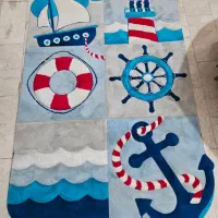 فرش طرح کشتی و دریا