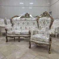 مبل نه نفره در حد نو چوب راش