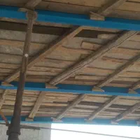 اجرای قالب‌بندی چوبی سقف و دیوار و الموتور